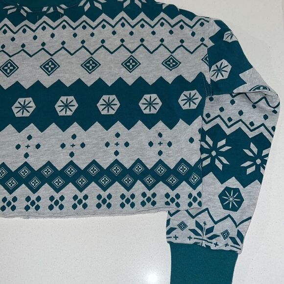 Colise Womens Sweater Cropped Fleece Print Size Small NWT - Picture 6 of 6